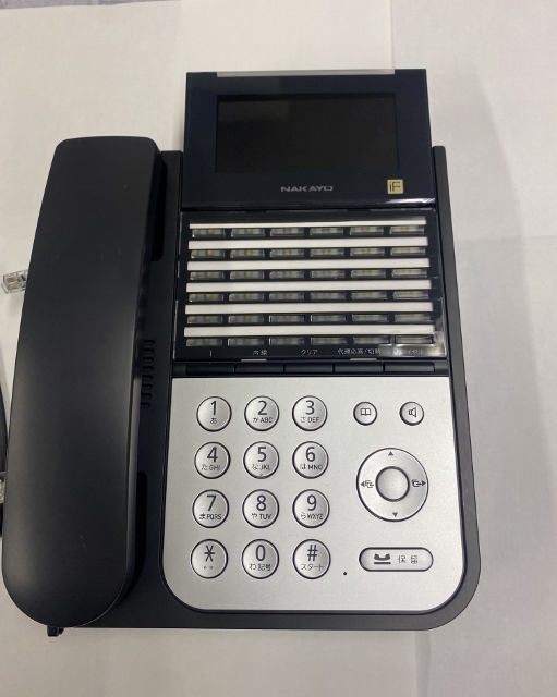 ナカヨ　NYC- iF 36ボタン標準電話機(黒）（中古）