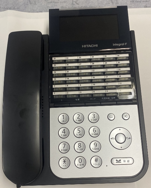 日立 　ET- iF 36ボタン標準電話機(黒）（中古）