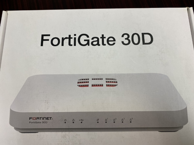 UTM機器 FortiGate FortiGate30D（新品）